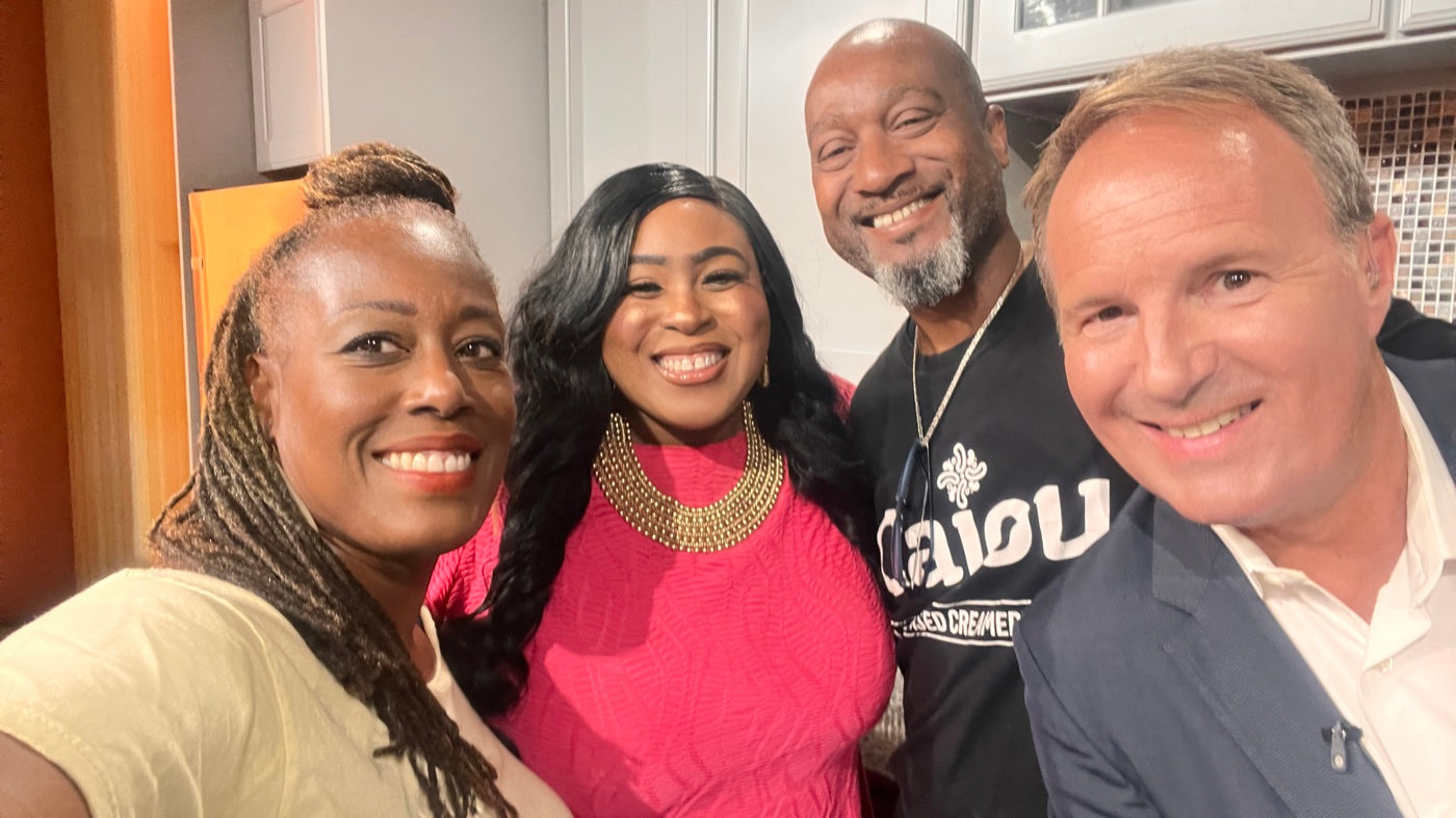 Cajou founders with hosts on BMORE Lifestyle